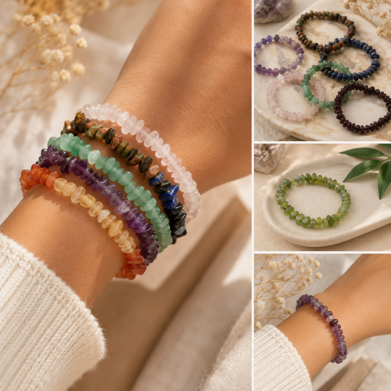 Pulseras de Piedras Naturales